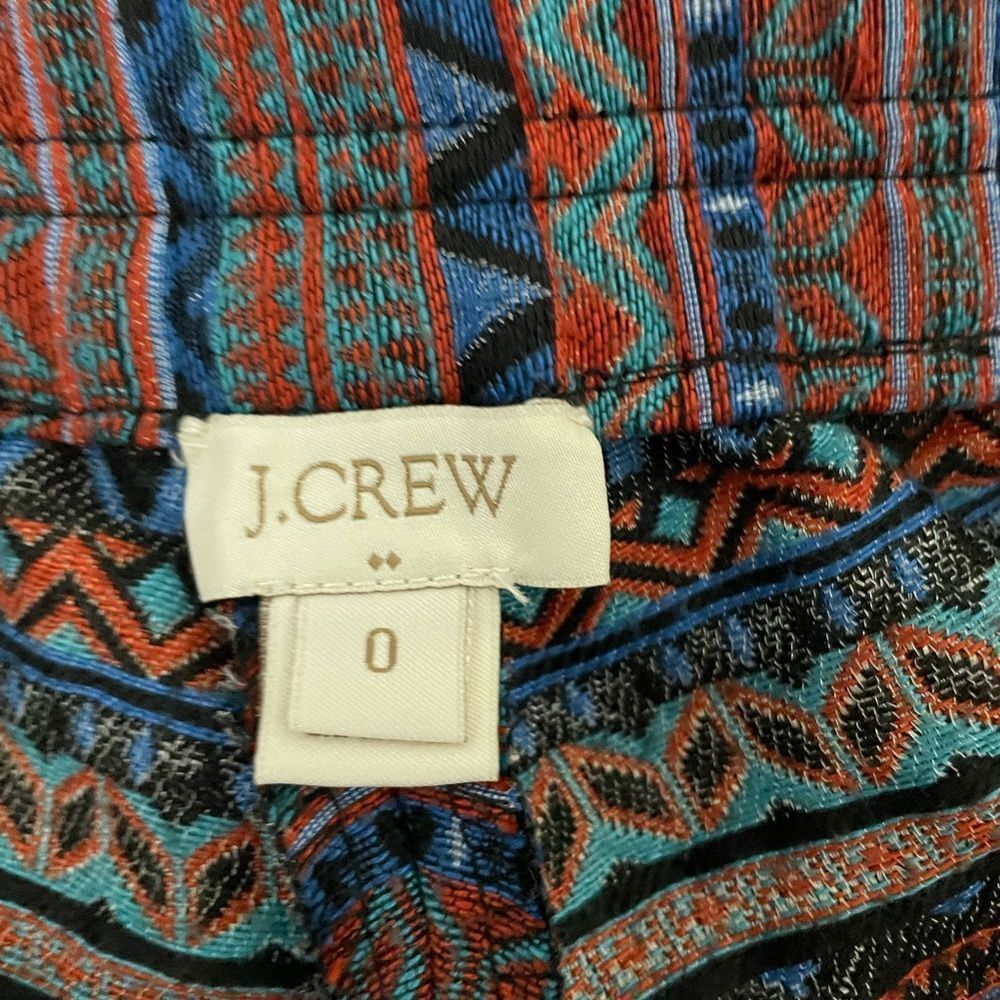 🟢J. Crew Factory Jacquard Multicolor Boardwalk Shorts Size 0 - Picture 5 of 6